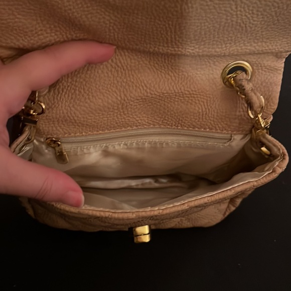 Beige Quilted Crossbody - Picture 3 of 4